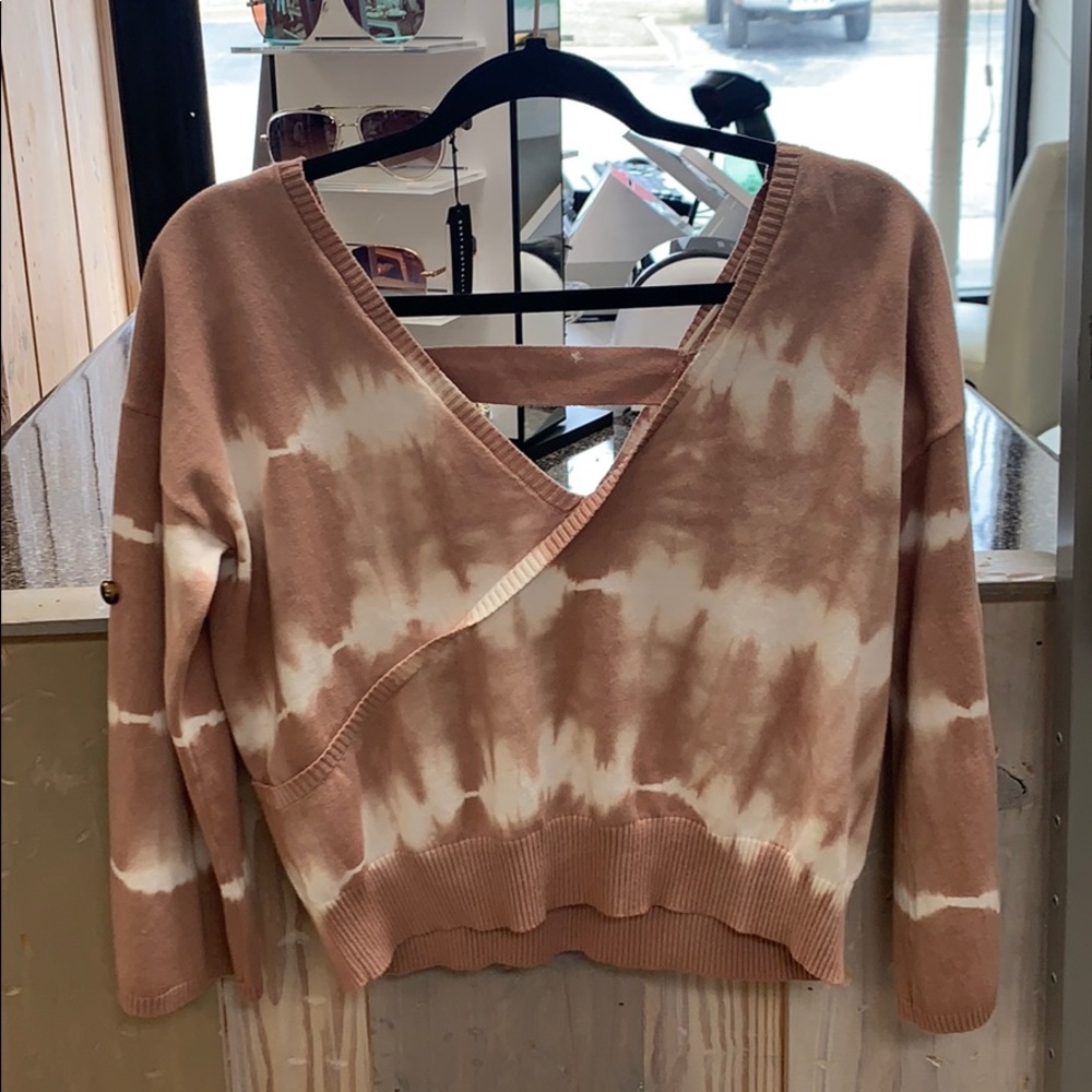 Tie dye cropped sweater